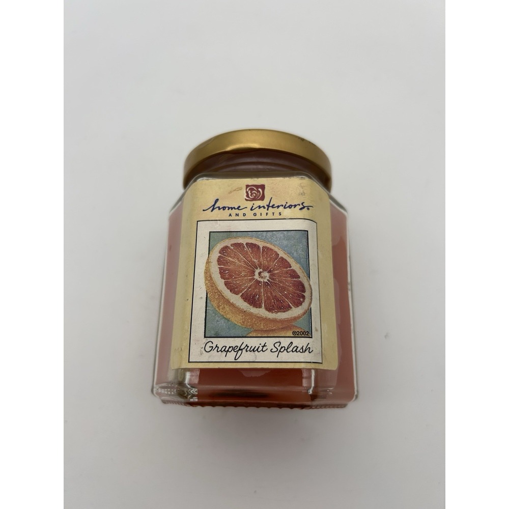 Home‎ Interiors Fragrance Jar Candle Grapefruit Splash 2002 Vintage